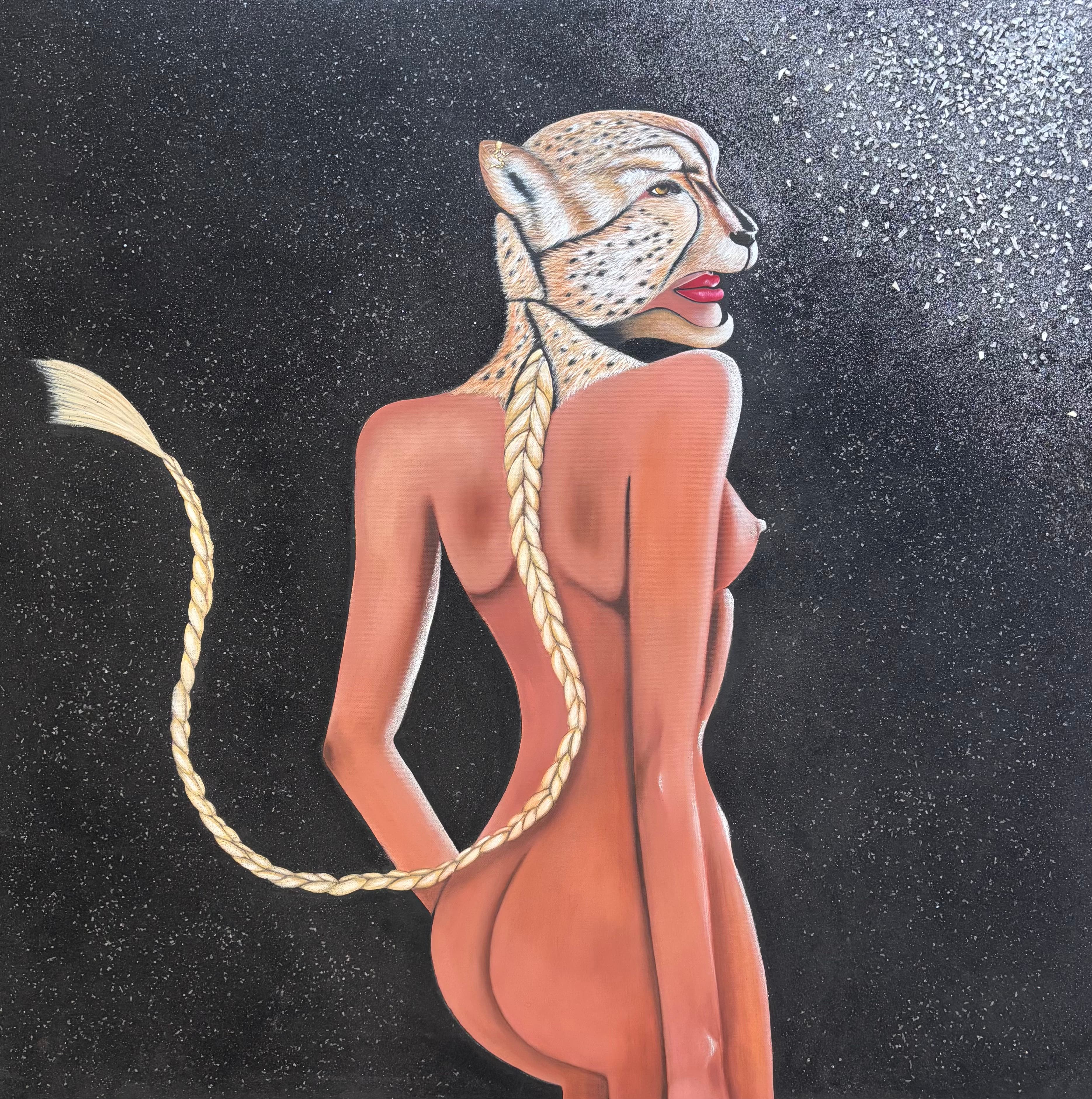 Celia Scorpios artwork Cheta portraying resilience